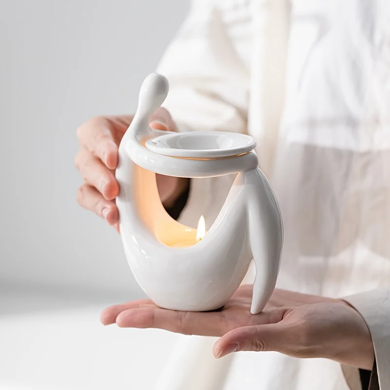 Home Fragrance Wax Melts - セラミック製インセンスバーナー、人体型エッセンシャルオイルキャンドルホルダー、ワックスメルトバーナー、ウォーマー、メルター、フレグランスホームデコレーション