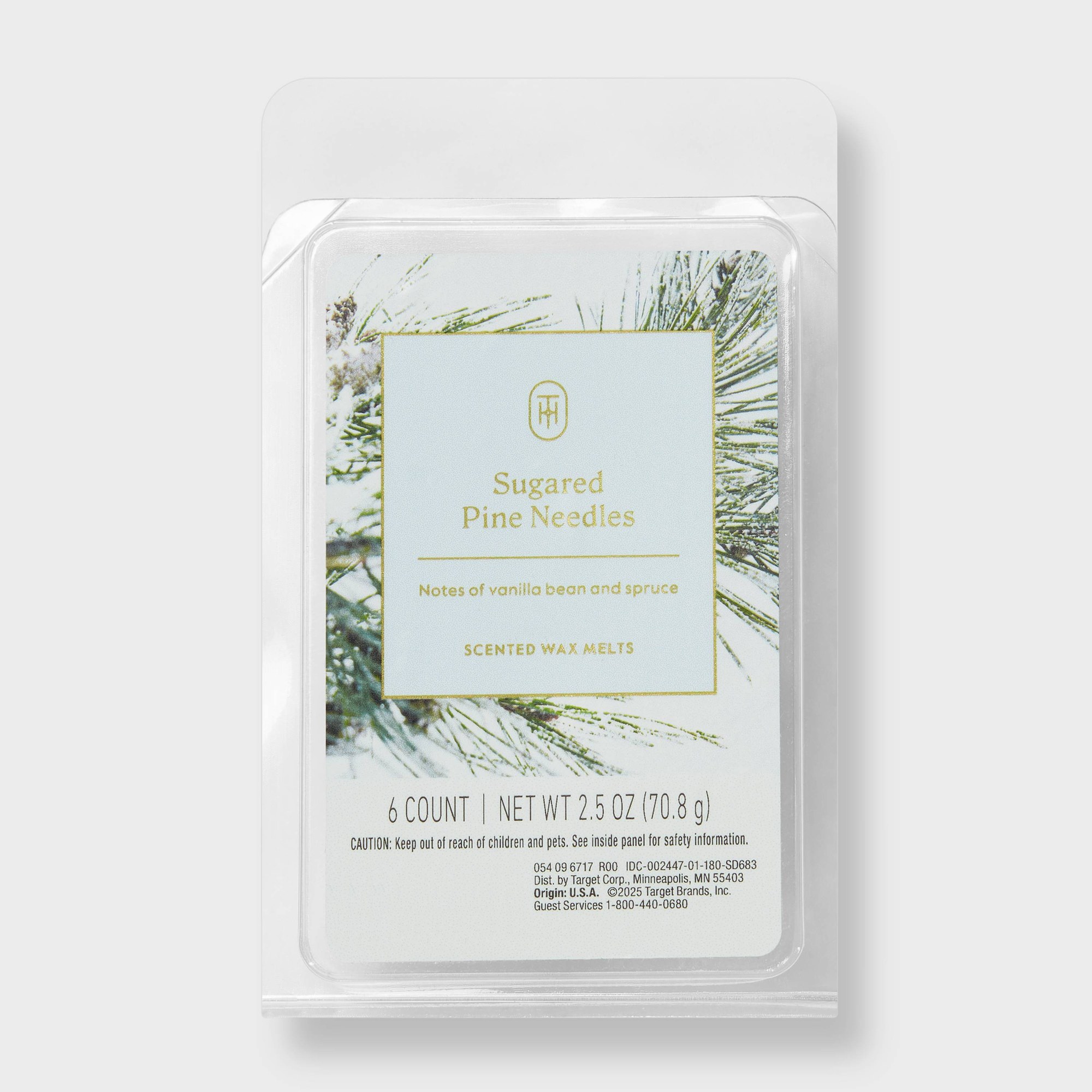Home Fragrance Wax Melts - 12個入りシュガーパインニードルワックスメルト、毎日のホームフレグランス用アロマワックスキューブ、心温まる冬のアロマセラピー