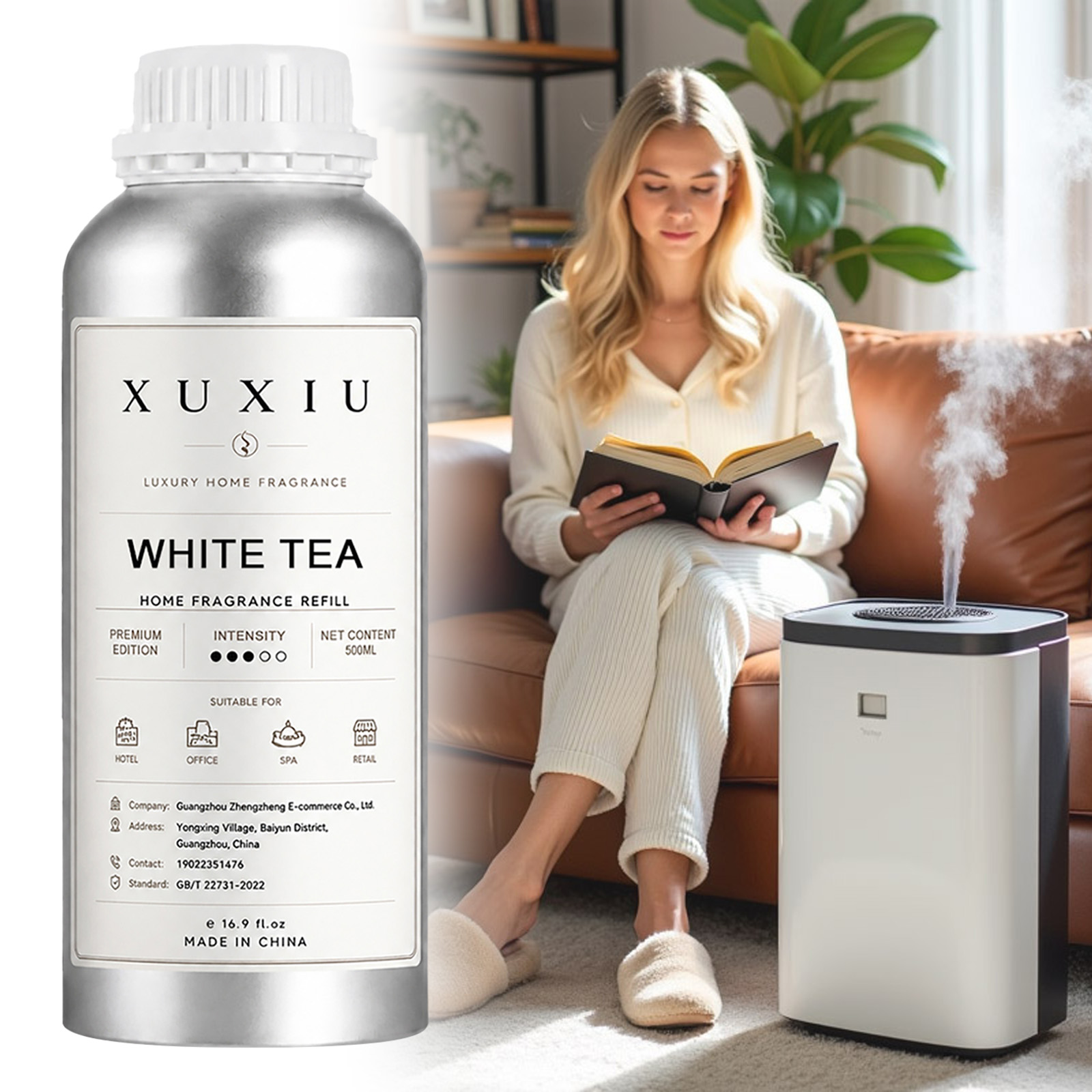 Home Fragrance Use - 500mlフレグランスオイル補充液、屋内および屋外での使用に最適、家庭やホテルに最適
