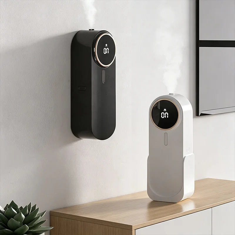 Home Fragrance Automatic Spray - ホームフレグランススプレー USB自動壁掛けアロマディフューザー 家庭用芳香剤ディスペンサー 寝室 トイレ ホテル