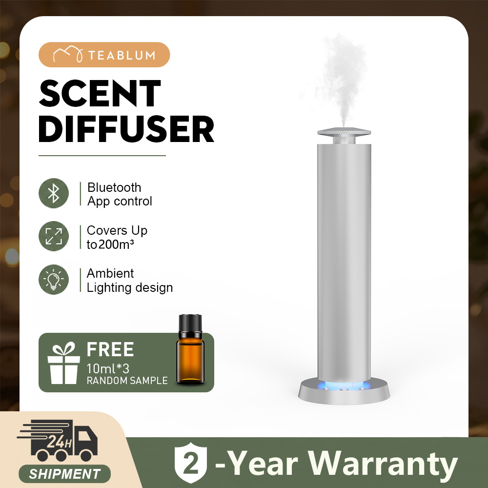 Home Fragrance Automatic Spray - TEABLUM 200m³ 自動スプレーオイルディフューザー オフィスフレグランスディフューザー Type-C 充電アロマセラピーマシン