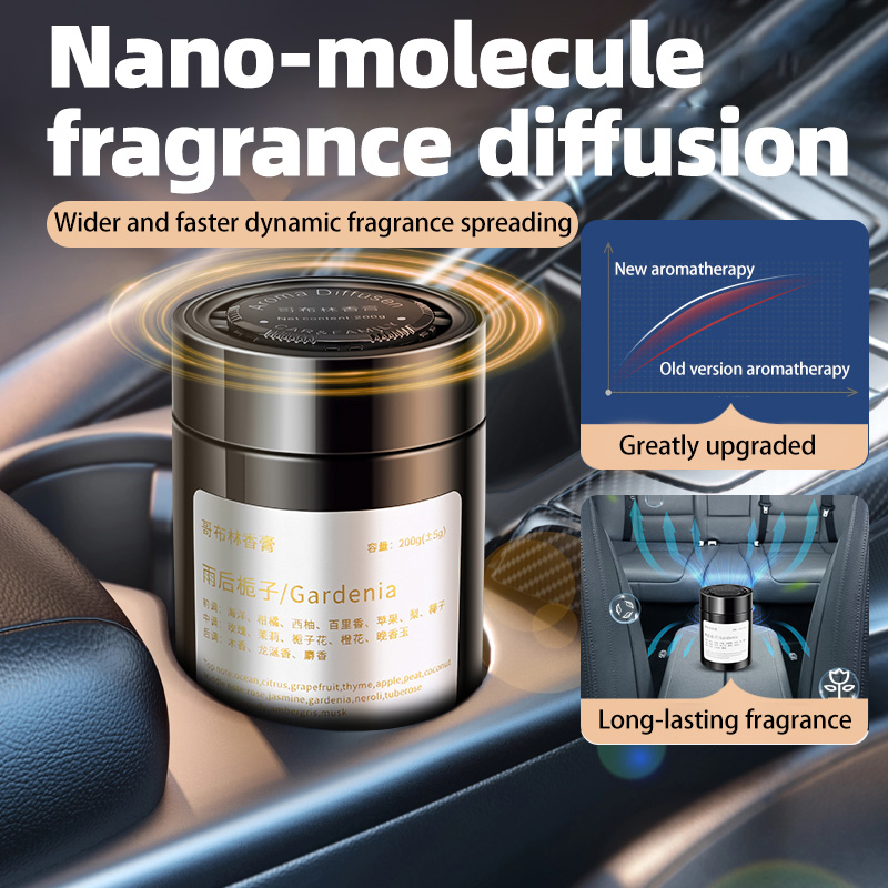 Home Fragrance Use - 車用芳香剤、新モデルの車用お香、男性と女性のための固形フレグランスバーム、家庭や車両用の高級車用芳香剤、新車の臭い除去、フレッシュな空気、ハロウィンやクリスマスのギフトアイテム