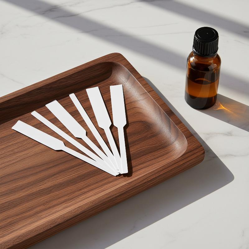 Home Fragrance Use - 100枚入り耐久性のある紙製プレミアム吸収性香水テストストリップ、厚手で香料テスト、香水作り、家庭用に最適