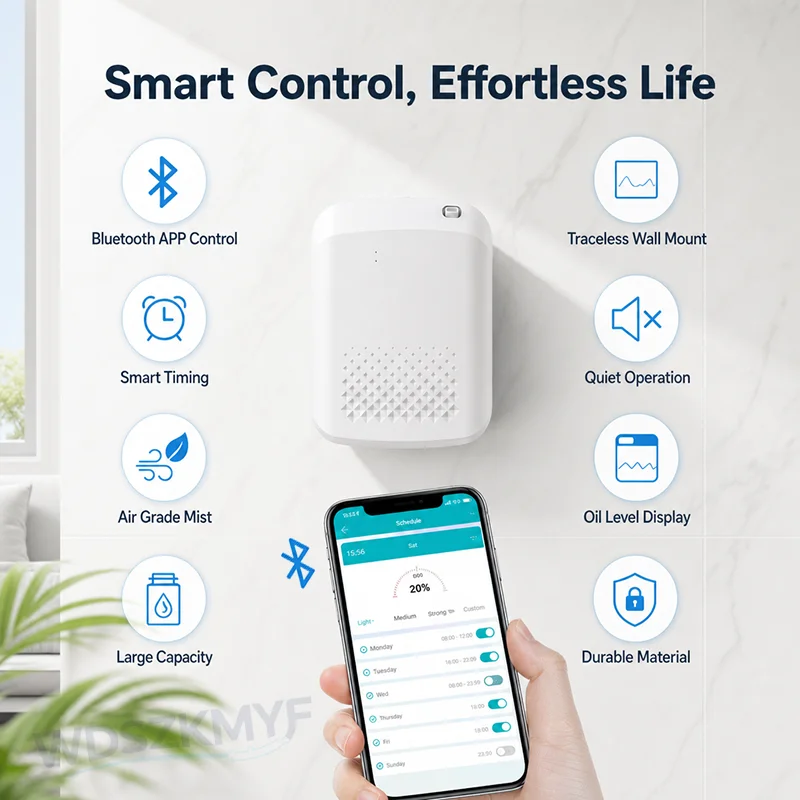 壁掛け式電動アロマディフューザー エッセンシャルオイル芳香機 - Home Fragrance Electric Diffuser のレビューと価格