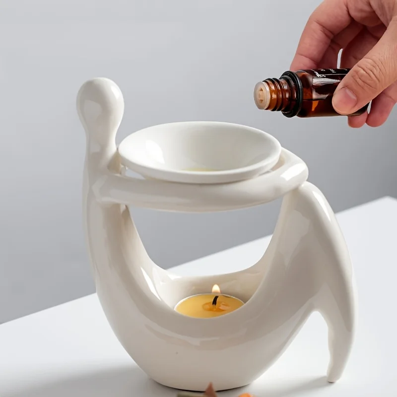 セラミック製インセンスバーナー、人体型エッセンシャルオイルキ - Home Fragrance Wax Melts のレビューと価格