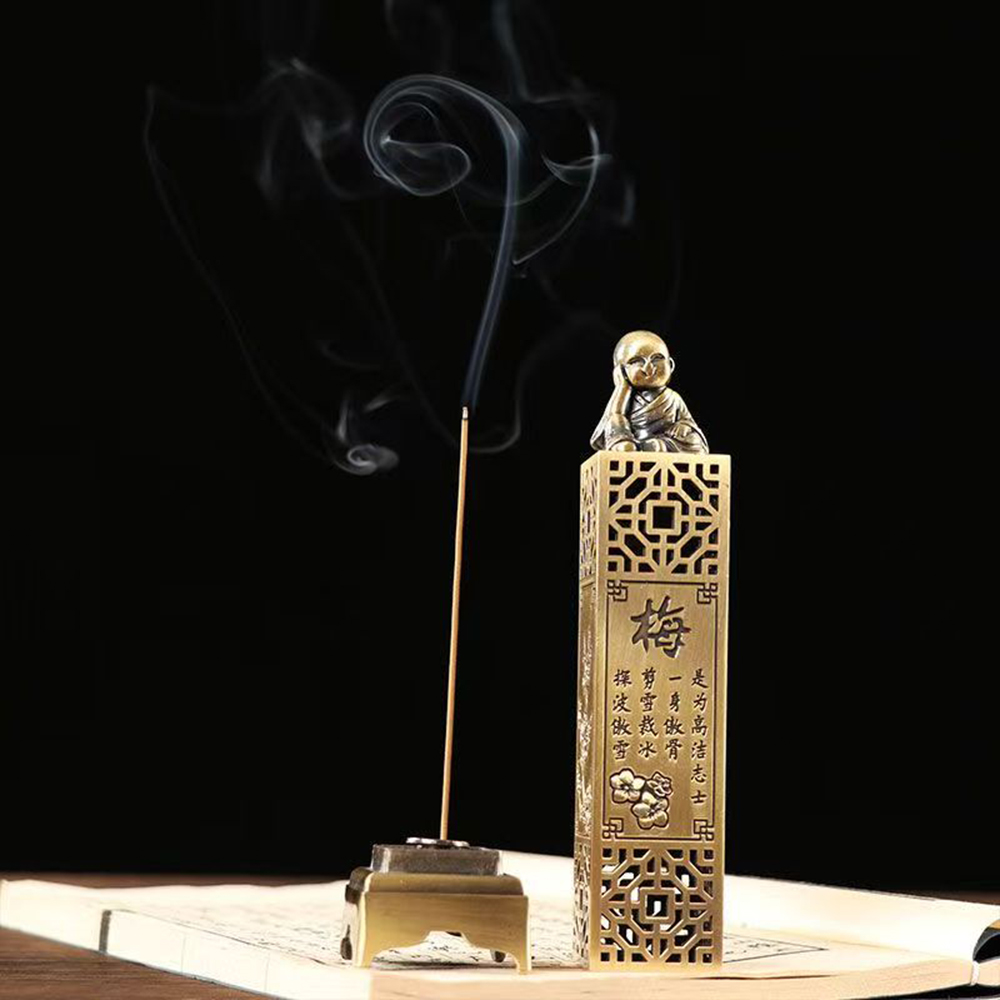 新しい縦型線香立て、室内禅用白檀箱、携帯用金属製中空香炉、家 - Home Fragrance Zen のレビューと価格