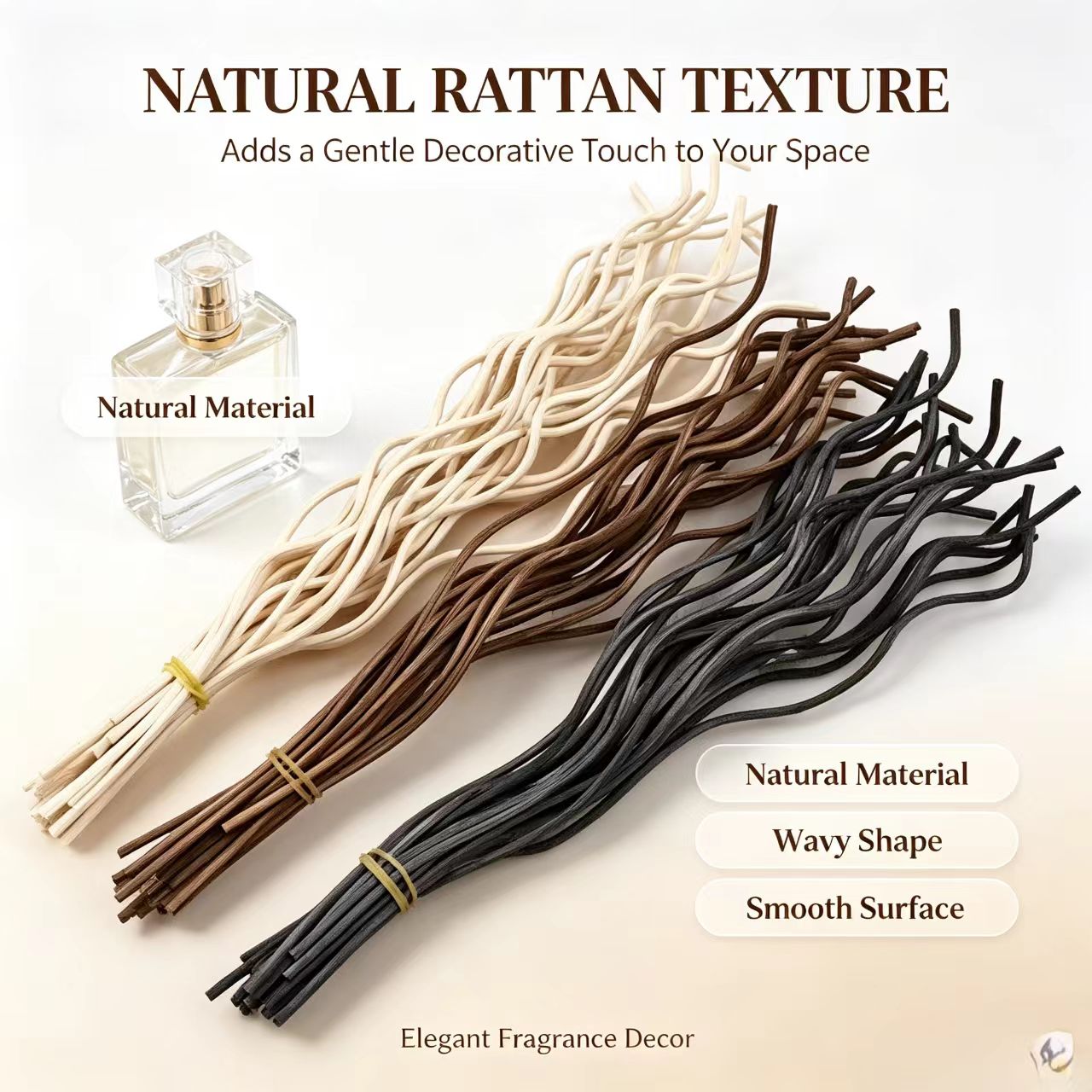 20 個の長い波状籐リードディフューザースティックフレグラン - Reed Diffuser Set のレビューと価格
