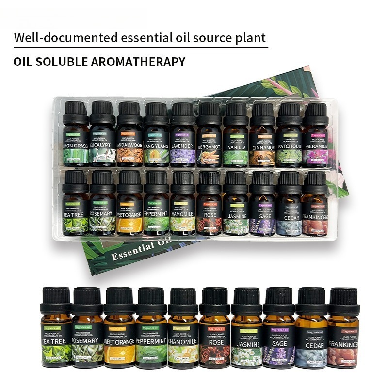 20種類のアロマセラピーエッセンシャルオイルセット 天然植物 - Reed Diffuser Set のレビューと価格